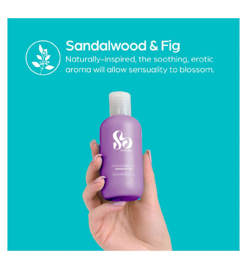 So Divine massage oil 100ml, imported from the UK