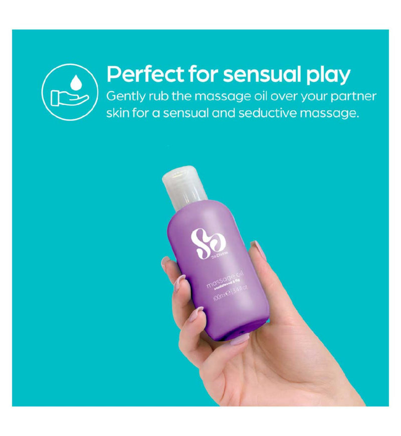 So Divine massage oil 100ml, imported from the UK