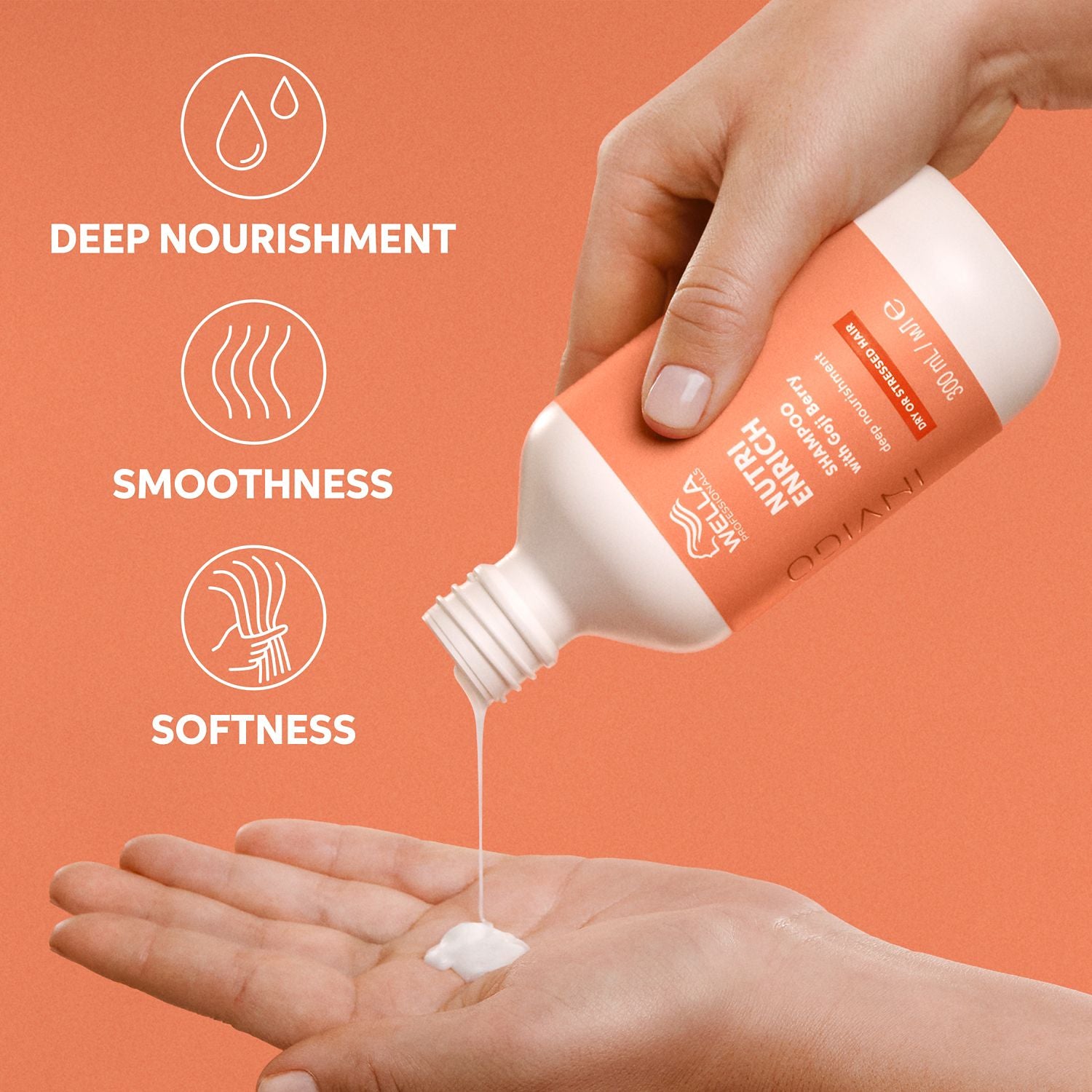 Wella Professionals Invigo Nutri-Enrich Shampoo 100ml, imported from the UK