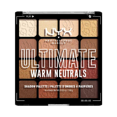 Boots NYX Professional Makeup Ultimate Shadow Palette Vegan Warm Neutrals Eyeshadow Palette 16-Pan- Buy online at McGrocer