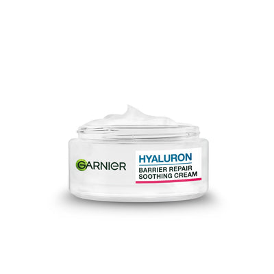 Boots Garnier Hyaluron Barrier Repair Soothing Cream with Hyaluronic Acid and Aloe Vera 50ml- Buy online at McGrocer