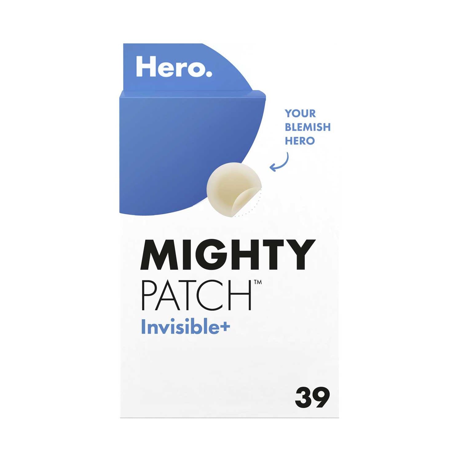 Hero Cosmetics Mighty Patch Invisible+ spot patches 39 count (British brand)