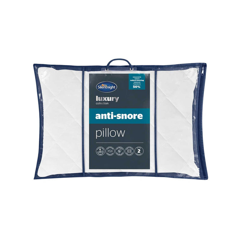Silentnight Luxury Anti-Snore Pillow 75cm x 45cm, imported from the UK