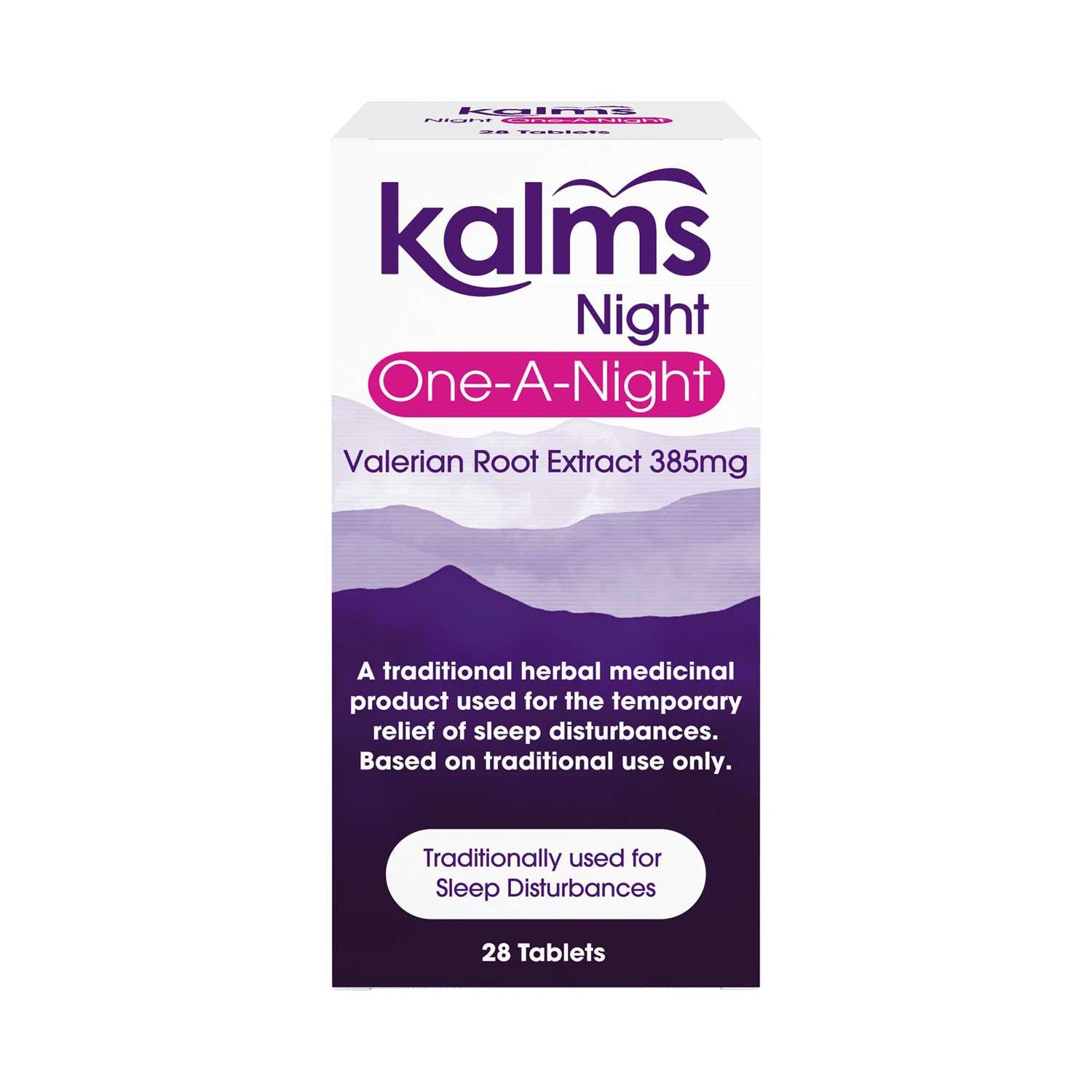 Kalms Night One-a-Night valerian root tablets 28 count, UK version