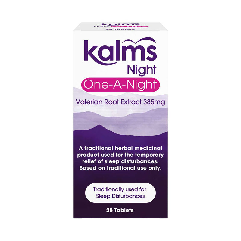 Kalms Night One-a-Night valerian root tablets 28 count, UK version
