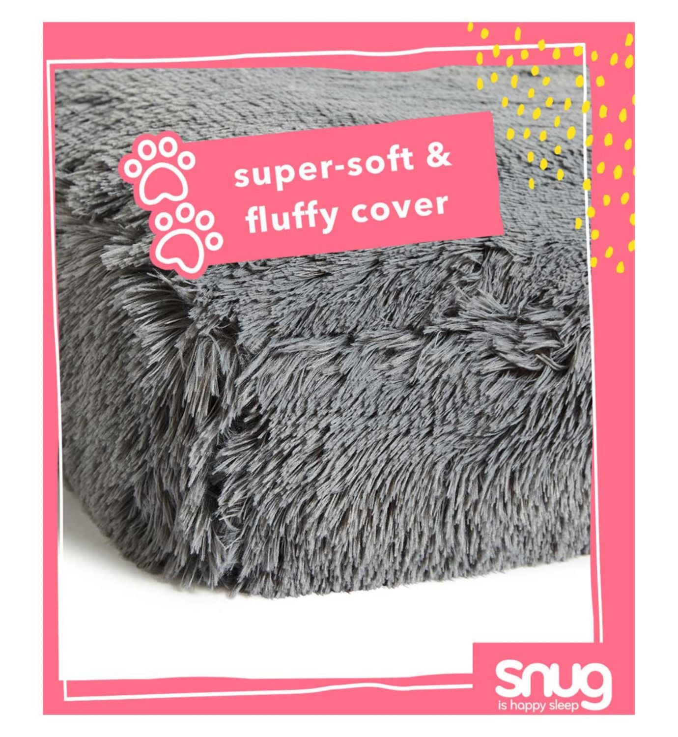 Snug Furry Friends super fluffy dog bed extra large (British brand)