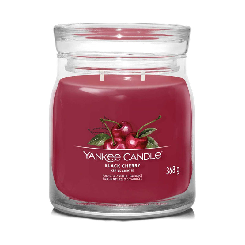 Yankee Candle Signature Black Cherry medium jar (British brand)
