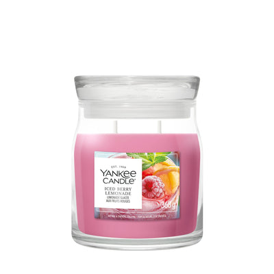 Boots Yankee Candle Iced Berry Lemonade Scented Candle Medium Jar- Buy online at McGrocer