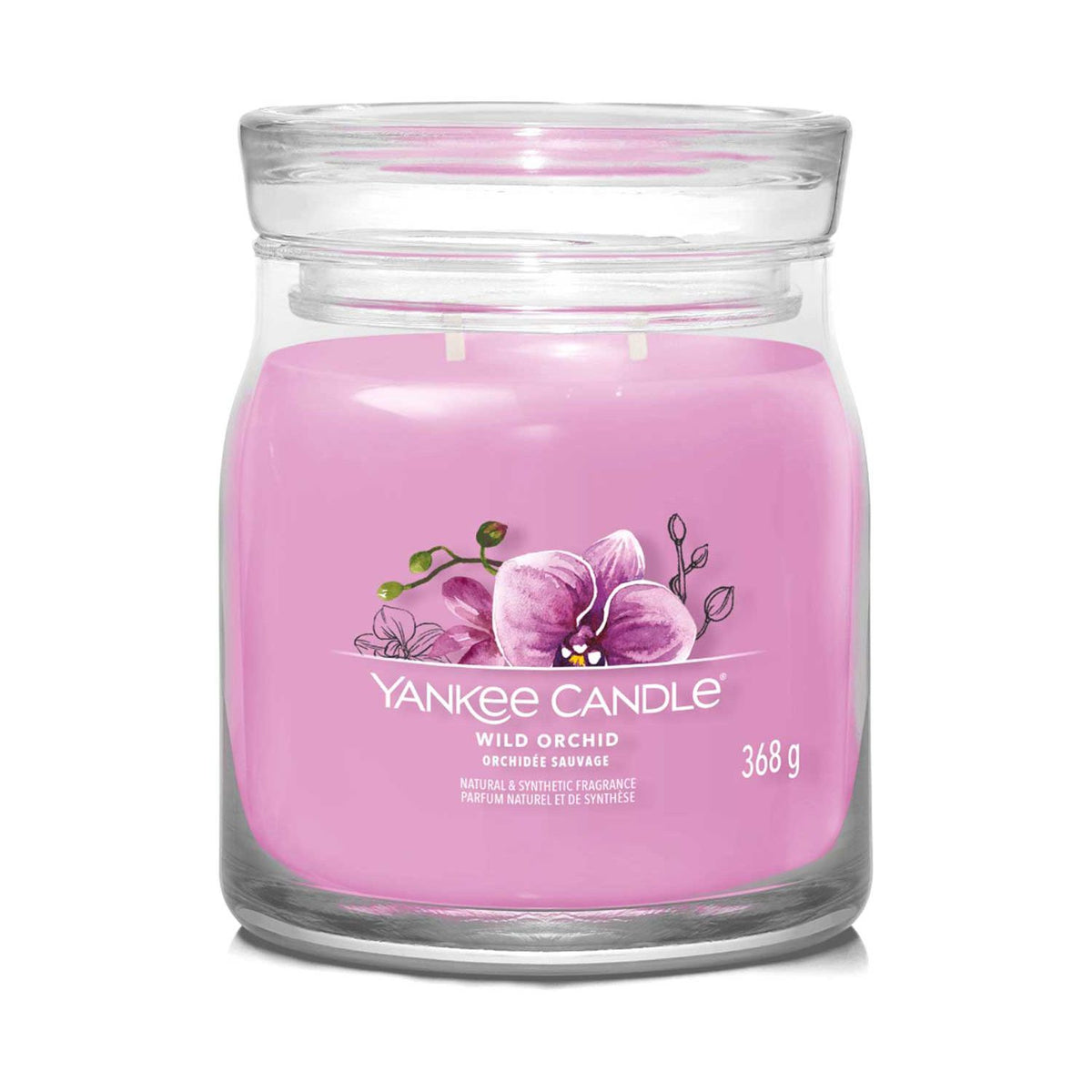Yankee Candle Wild Orchid scented candle medium jar, UK version