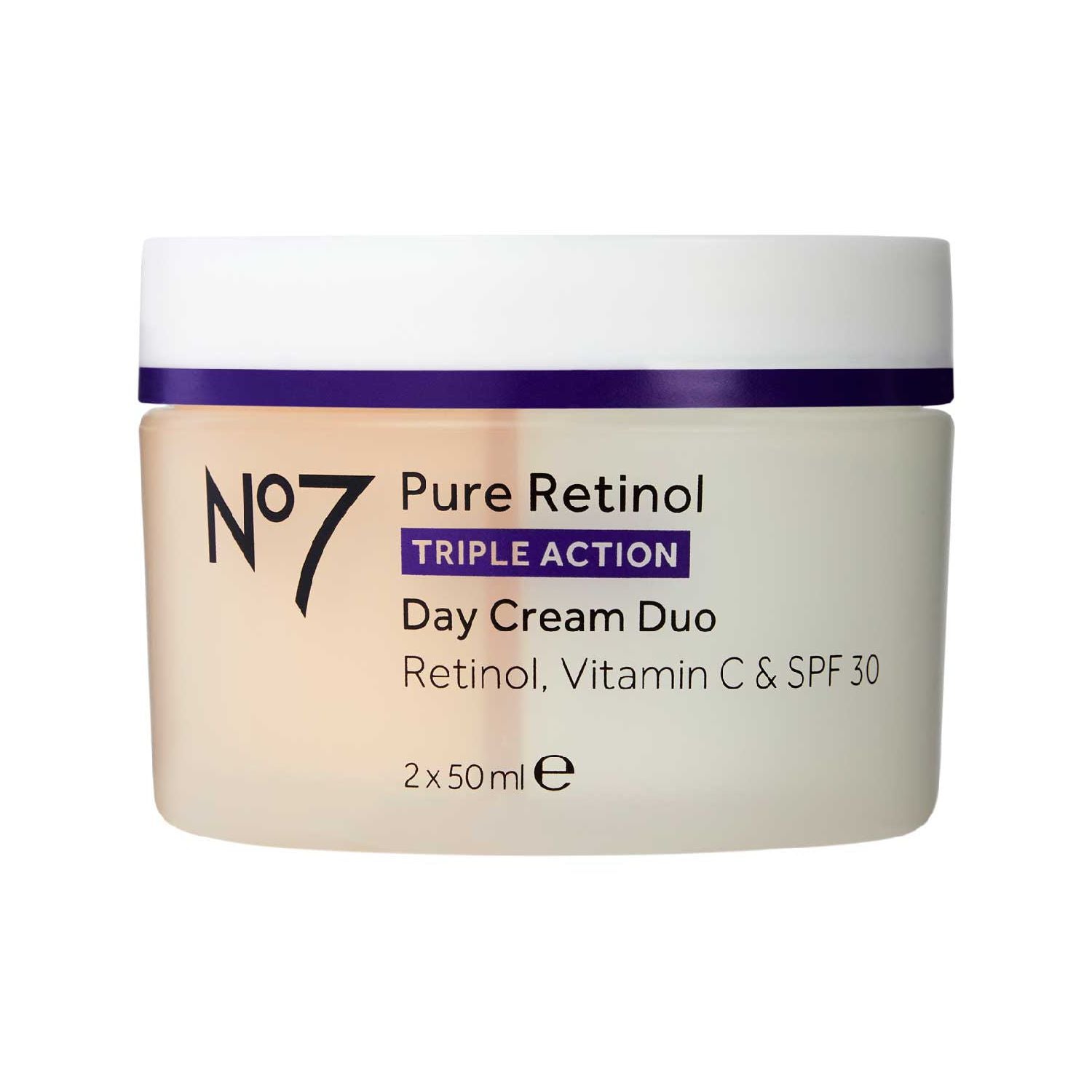 No7 Retinol Vitamin C Day Cream 2x50ml - British product