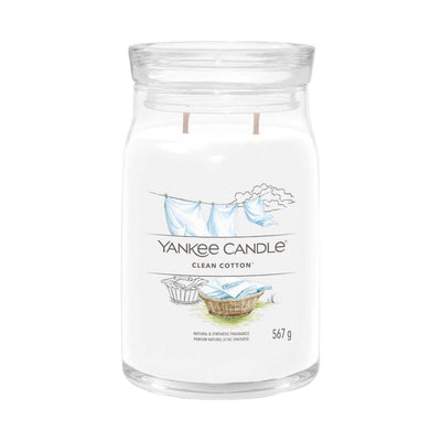 Boots Yankee Candle Signature Clean Cotton Large Jar Candle- Buy online at McGrocer