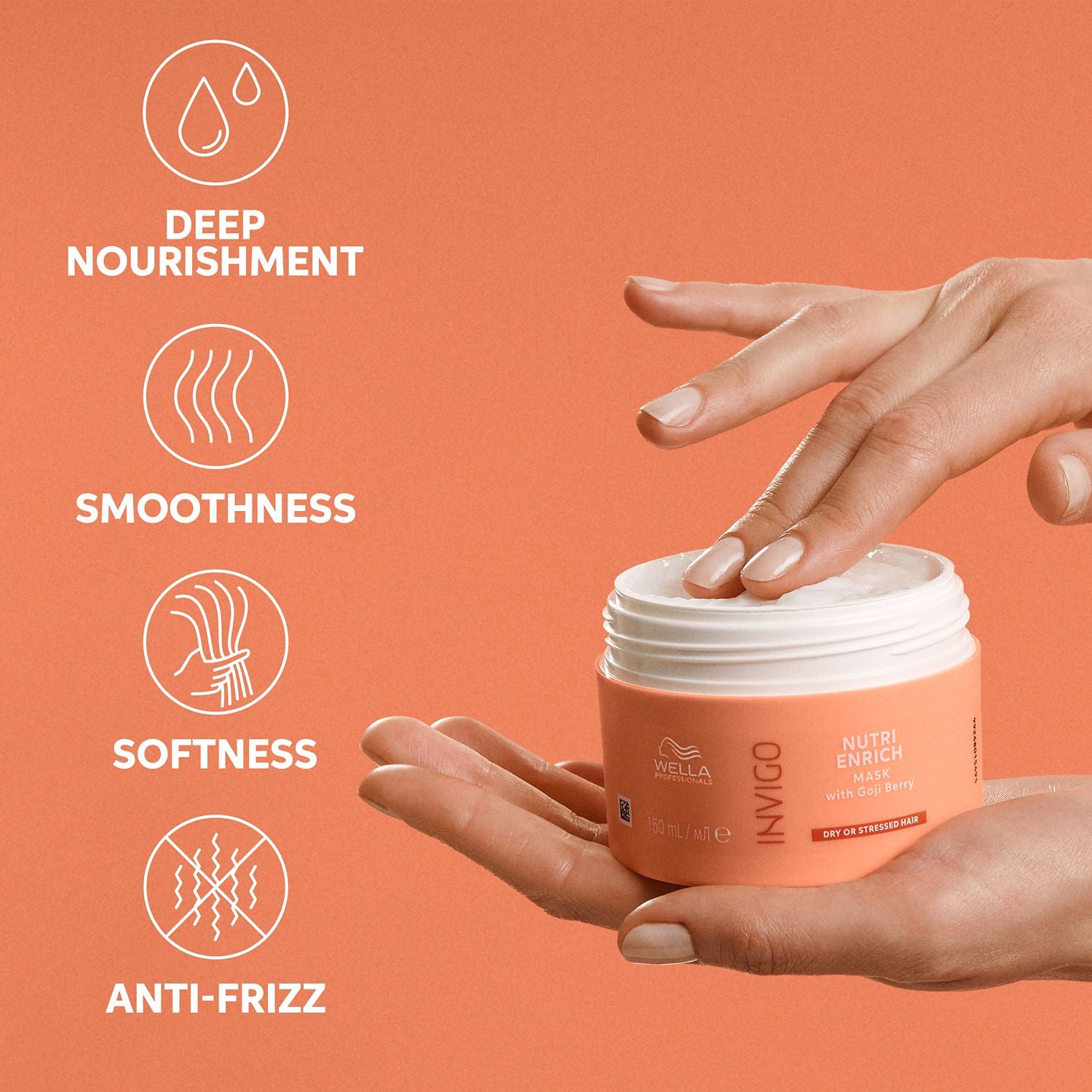 Wella Professionals Invigo Nutri-Enrich deep nourishing hair mask 150ml (British brand)