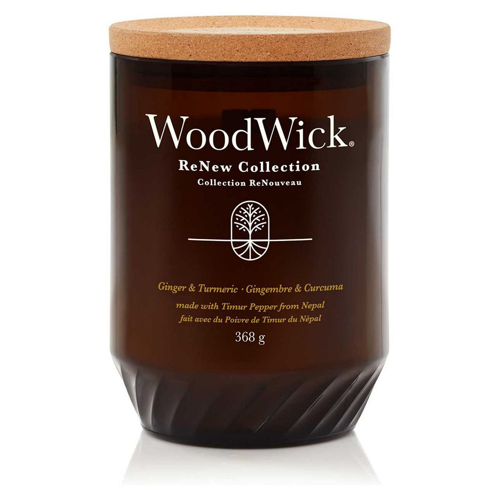 Woodwick Renew Candle Ginger Tumeric - Large