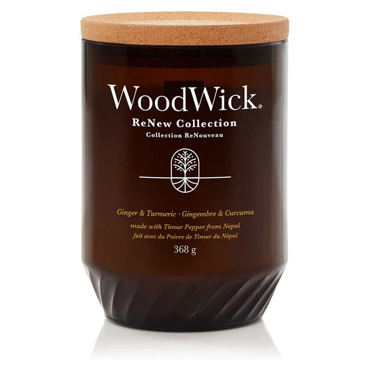 Woodwick Renew Candle Ginger Tumeric - Large