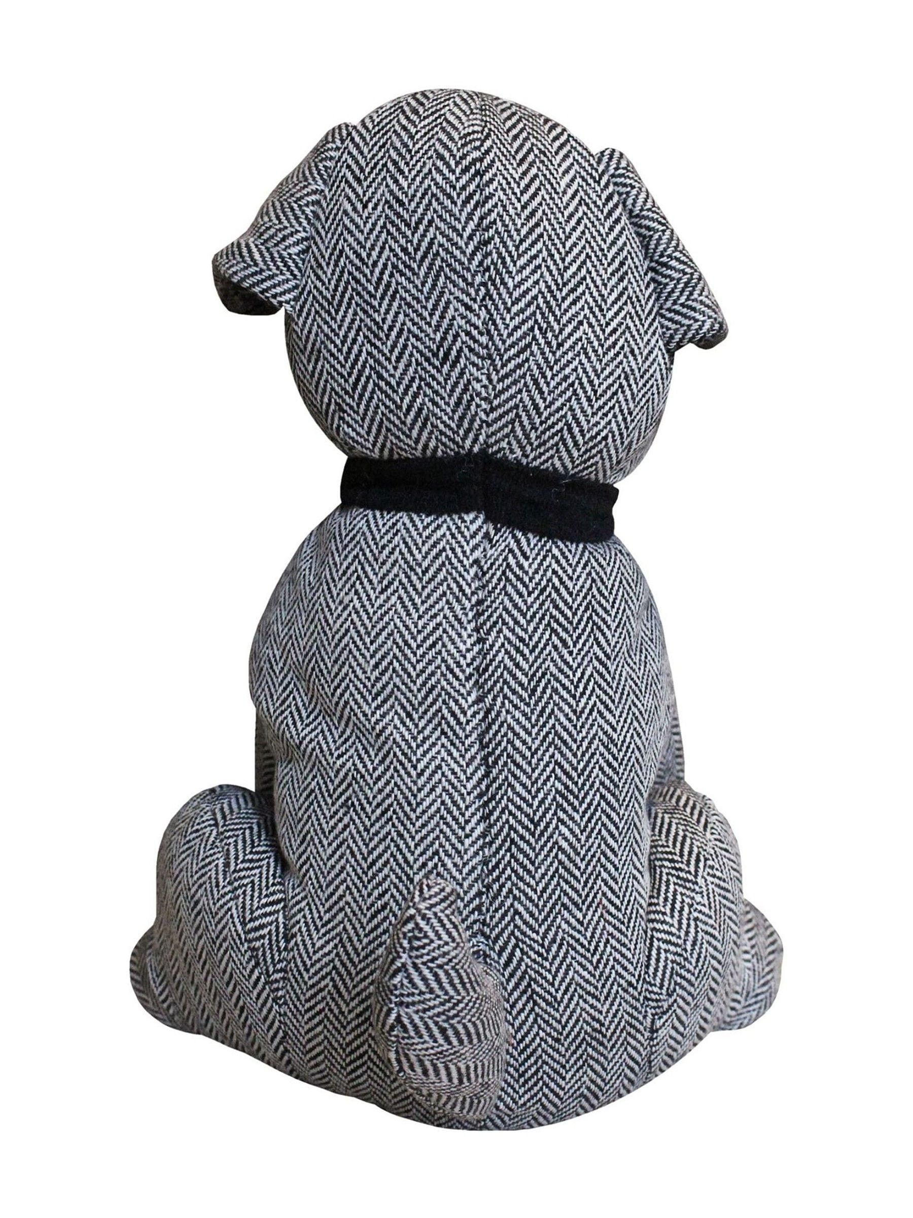 Riva Home Grey Herringbone Dog Doorstop