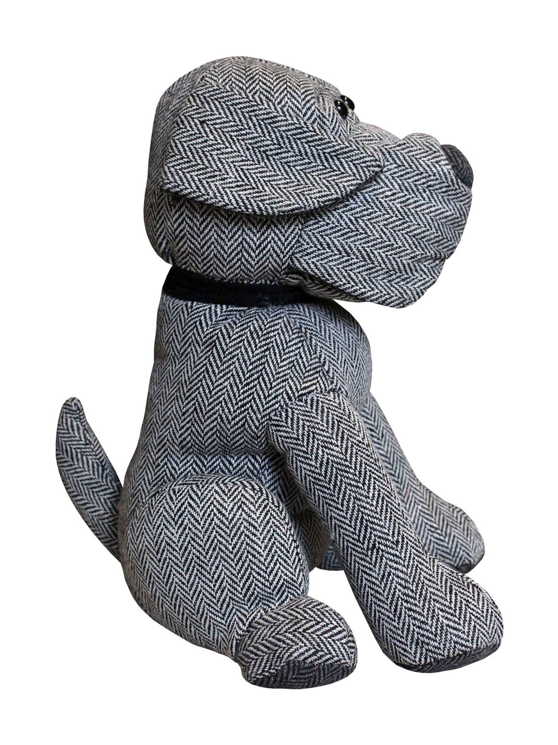 Riva Home Grey Herringbone Dog Doorstop