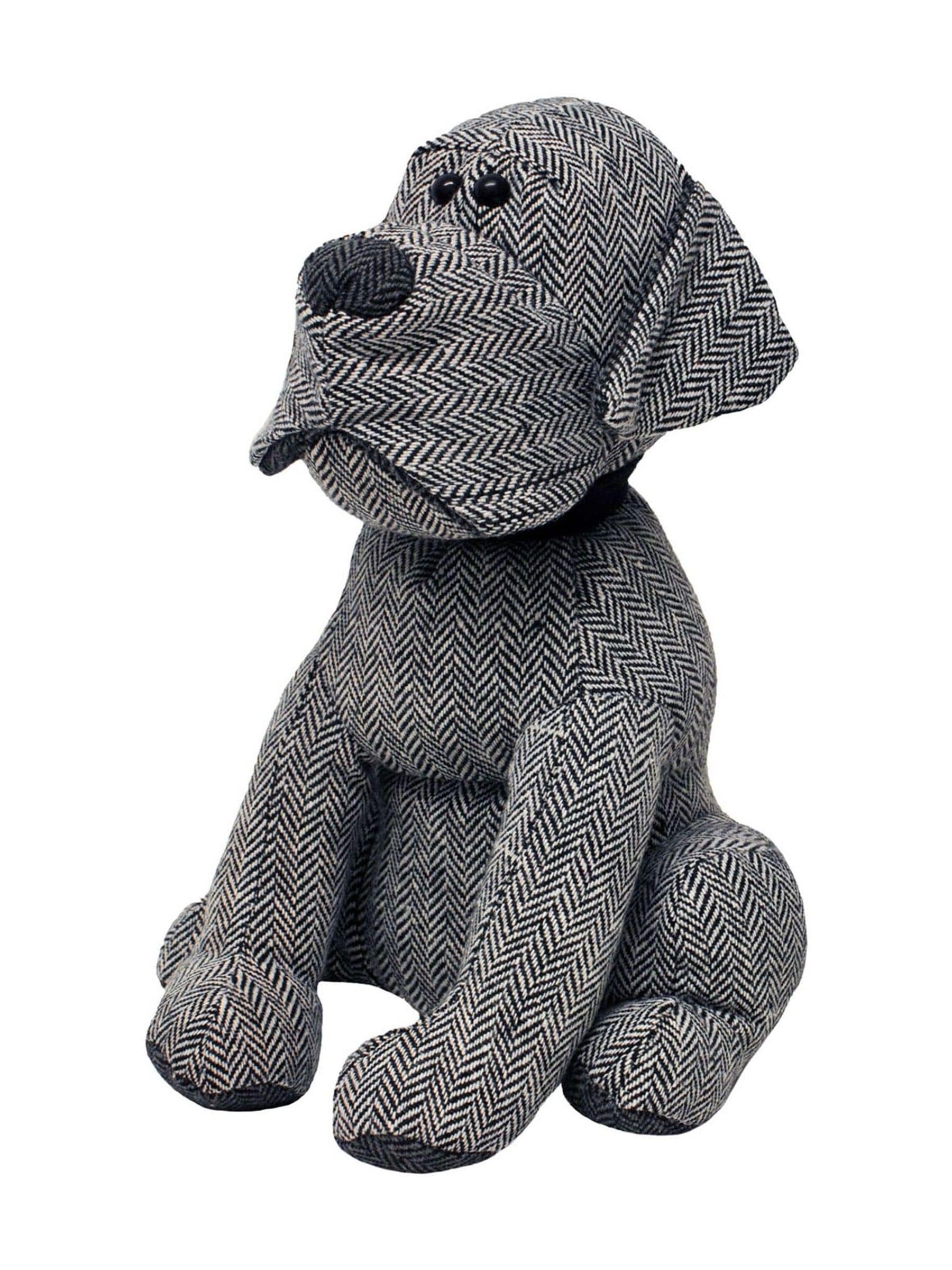 Riva Home Grey Herringbone Dog Doorstop
