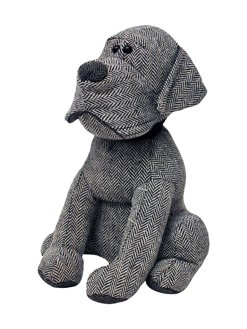 Riva Home Grey Herringbone Dog Doorstop