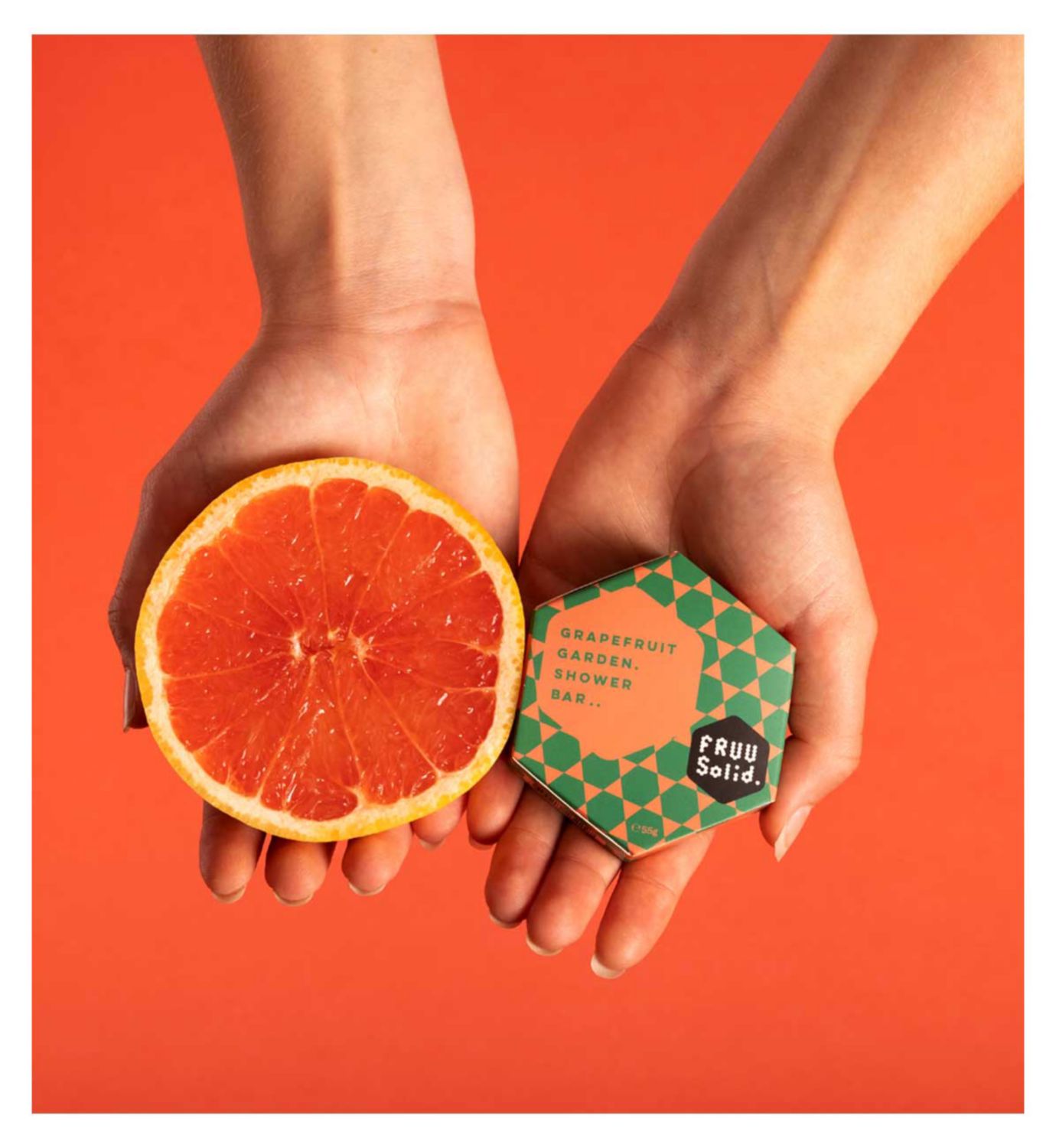 FRUU Grapefruit Garden Shower Bar 55g, UK version