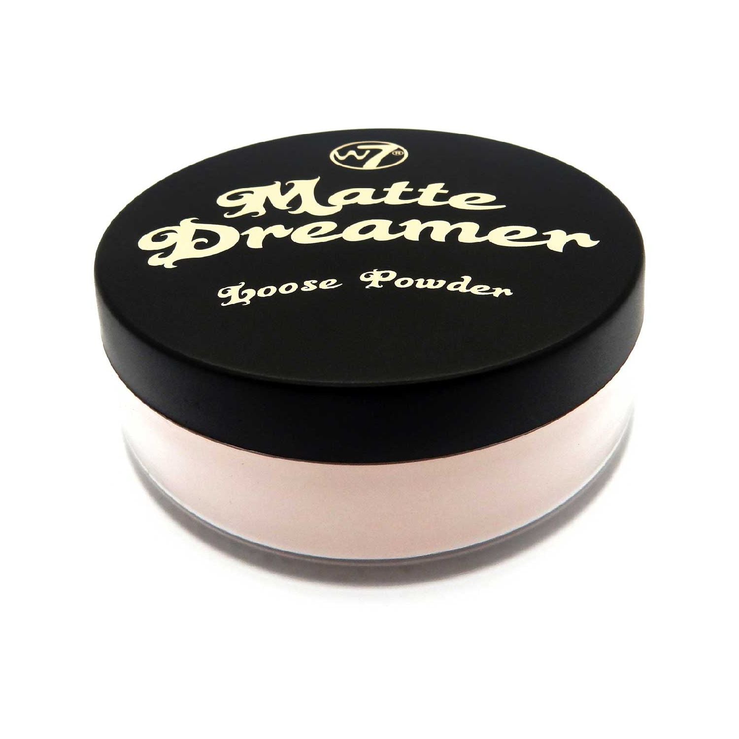 W7 loose powder for setting makeup - British product