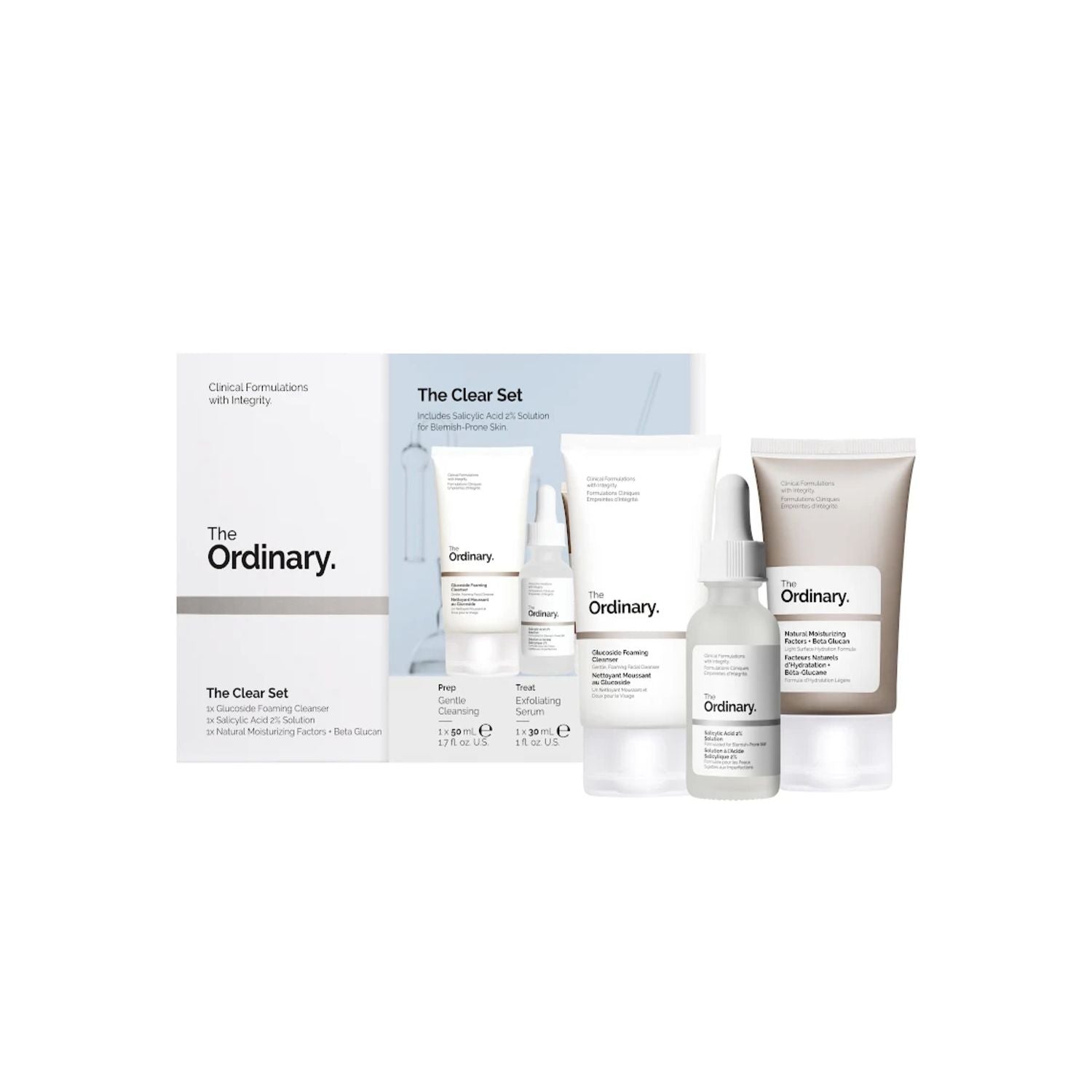 The Ordinary Clear Set, imported from the UK