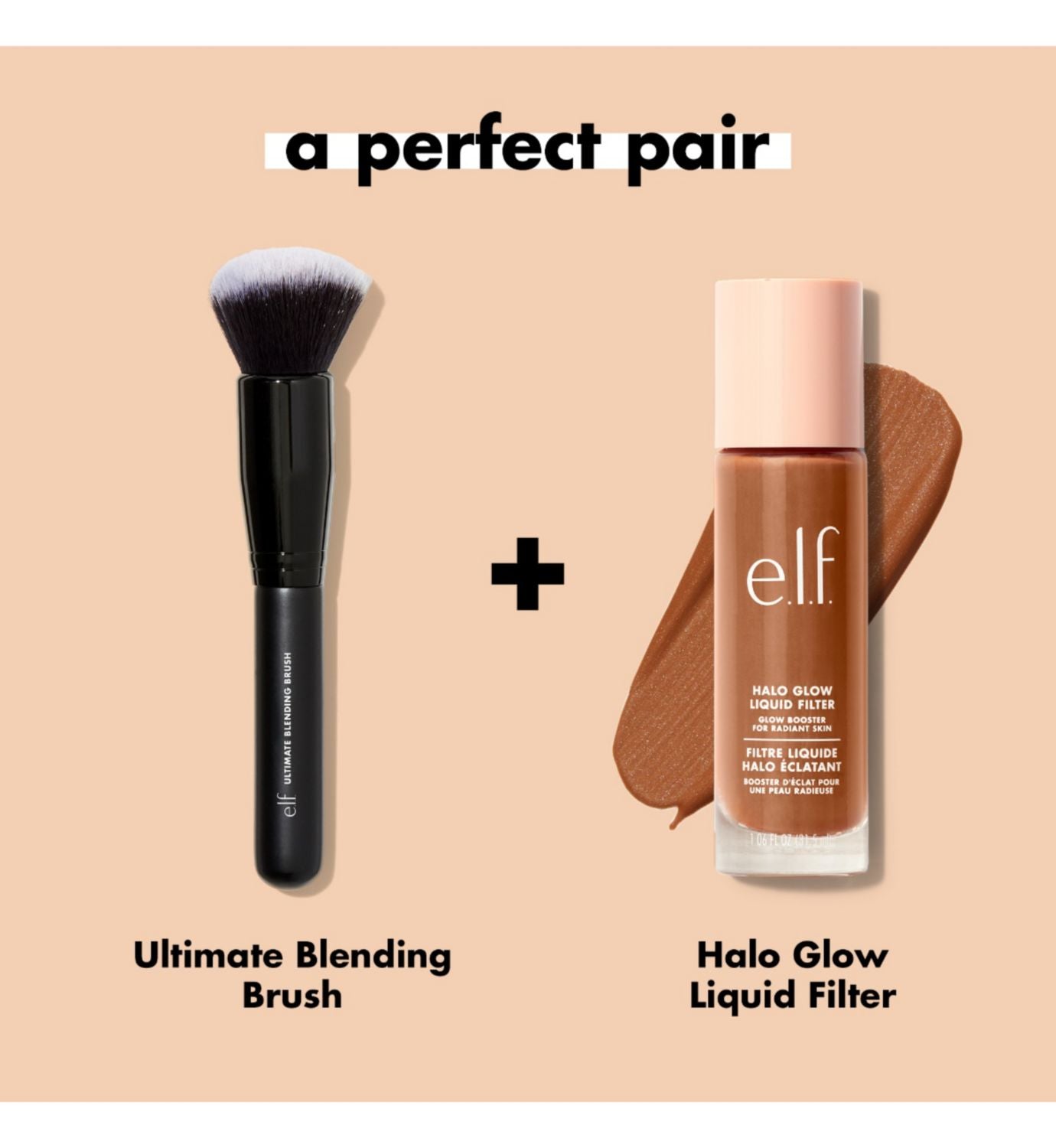 e.l.f. Ultimate Blending Brush synthetic makeup brush, UK version