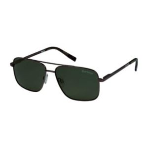 Lunettes de soleil Barbour Aviator, branches en métal tartan.