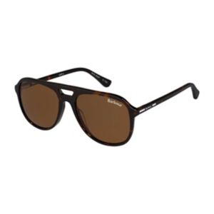 Barbour Aviator sunglasses tortoise shell glossy finish with silver accents - British product