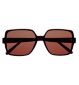 Barbour oversized retro square sunglasses burgundy - British product