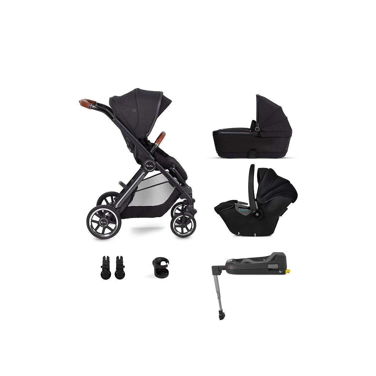 Silver Cross Reef Orbit Pushchair with First Bed Folding Carrycot and Travel Pack GOODS Boots   