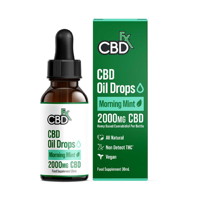 CBDfx CBD Oil Morning Mint Drops 30ml