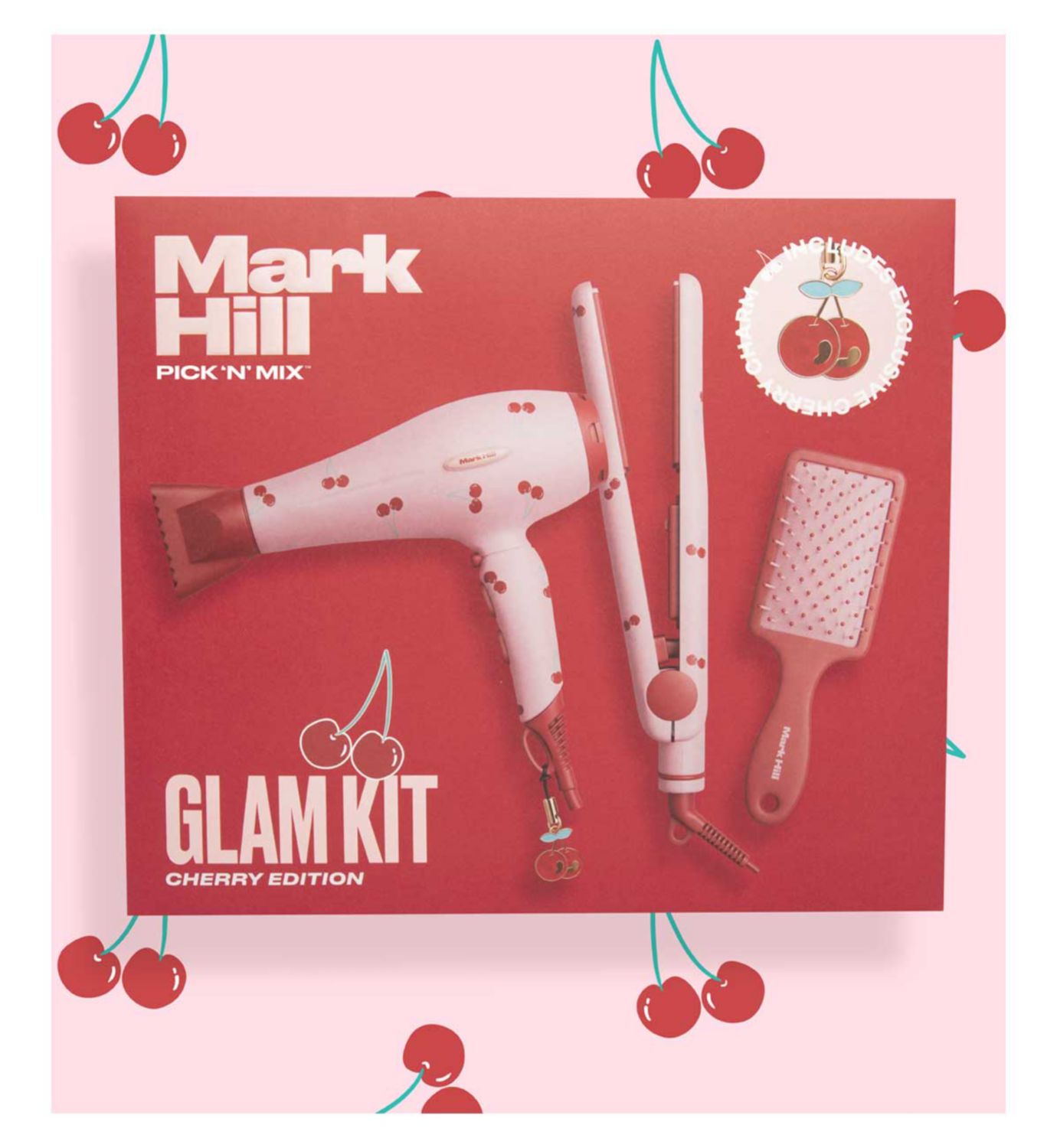 Mark Hill Cherry Edition hair styling kit, UK version