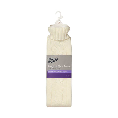 Boots Lang varmtvannsflaske med strikket trekk 2,7L