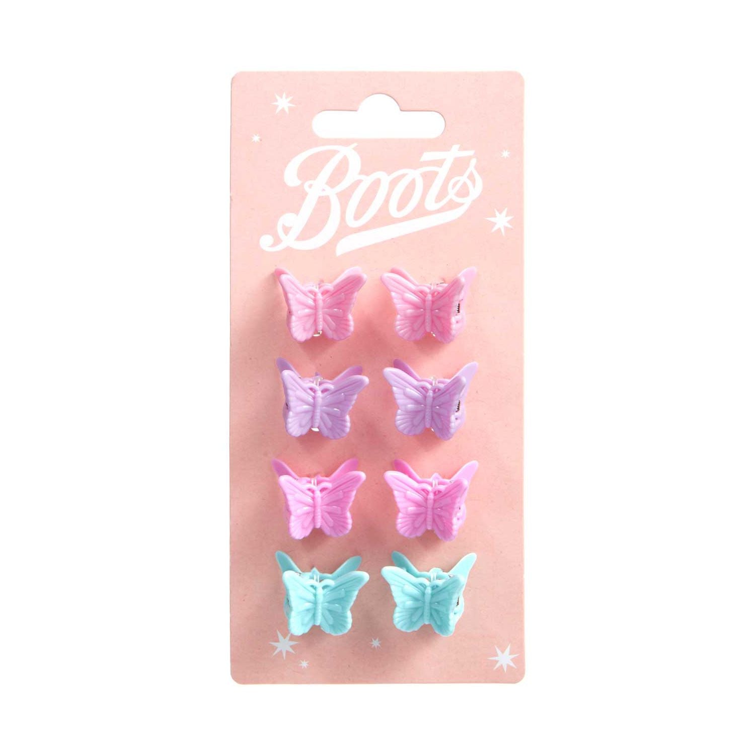 Boots Kids mini butterfly jaw clips 8pk (British brand)
