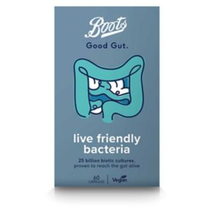 Boots Good Gut Live Friendly Bacteria Digestive Probiotic 60 Capsules