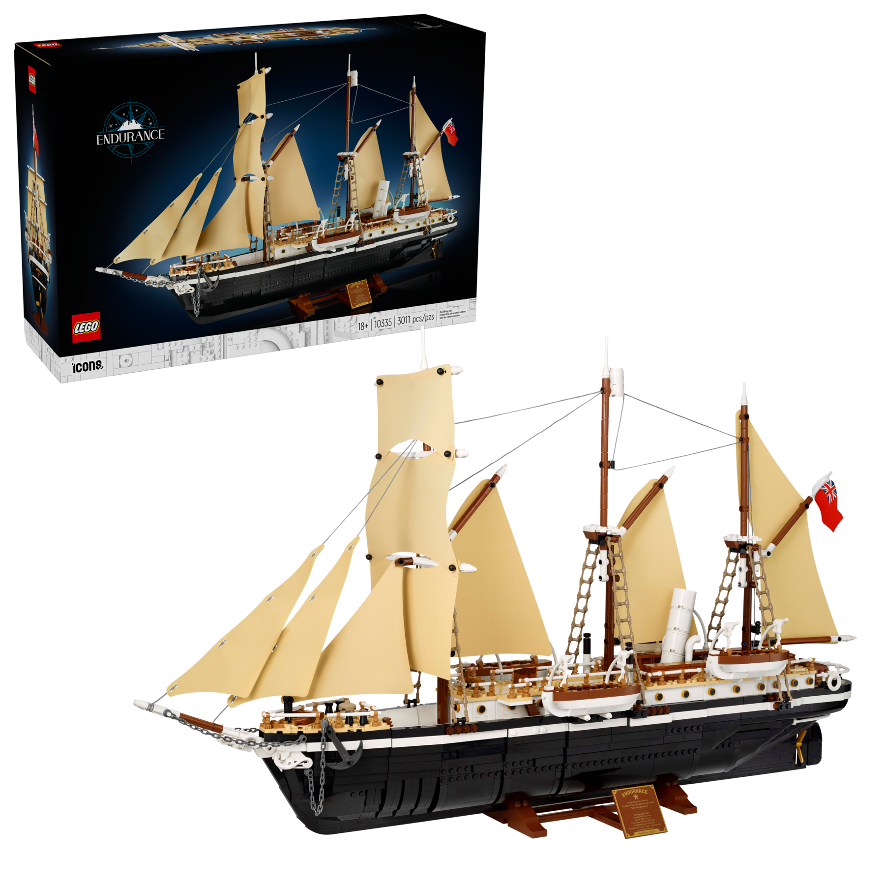 LEGO The Endurance 10335 Model Ship 3011 Pieces (British brand)