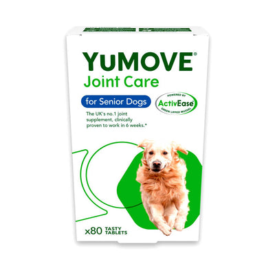 Boots YuMOVE Joint Care for Senior Dogs Tasty Tablets Joint Supplement for Dogs 80 Tablets- Buy online at McGrocer