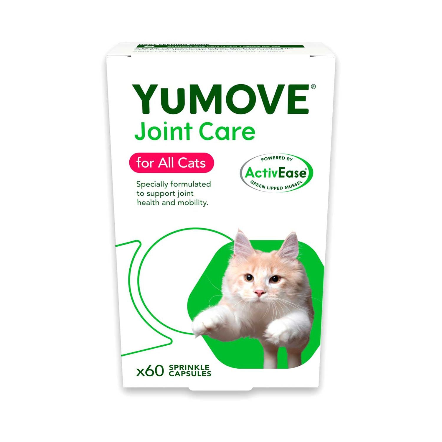 YuMOVE joint care supplement for cats 60 capsules - British product