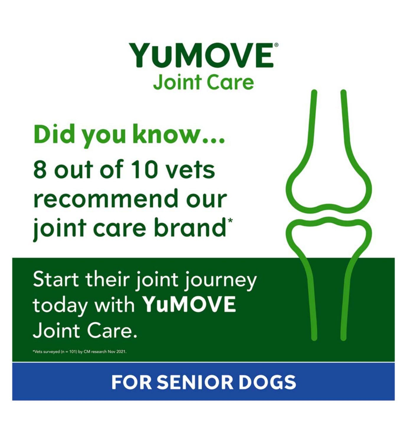 YuMOVE Joint Care Senior Dog Bites 60 count, UK version