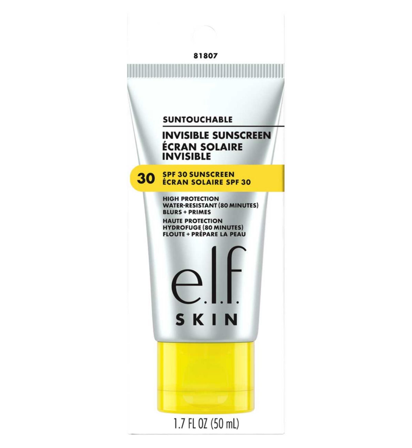 e.l.f. Suntouchable Invisible Sunscreen SPF 30 - British product