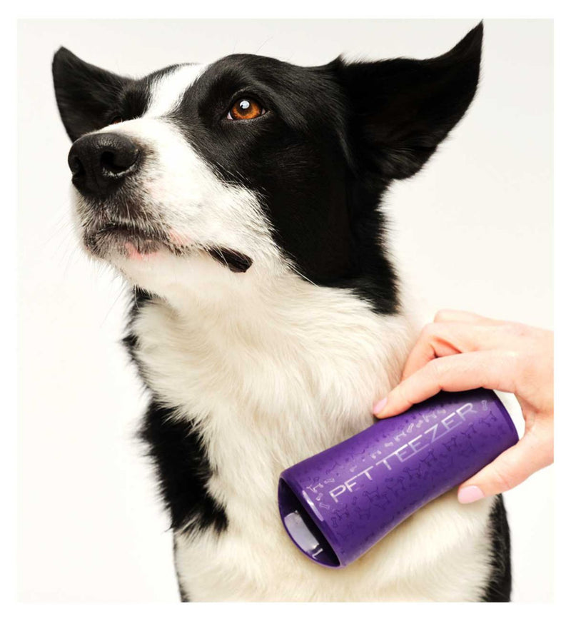 Tangle Teezer pet deshedding brush purple grey (British brand)