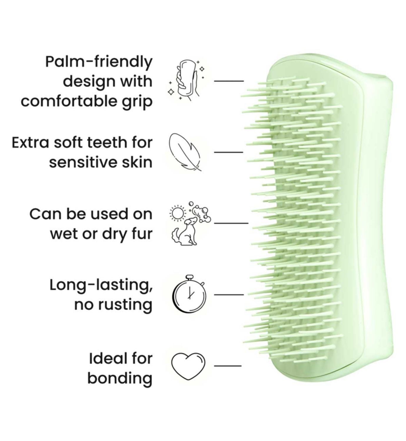Tangle Teezer puppy brush green (British brand)