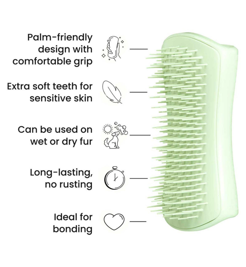 Tangle Teezer puppy brush green (British brand)