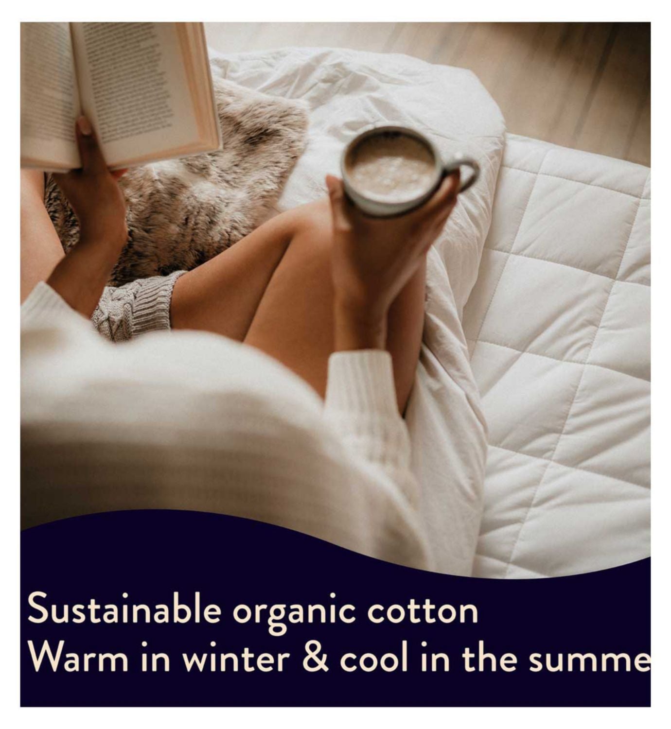 Dreamland Snowed In Warming Mattress Protector Superking - British product