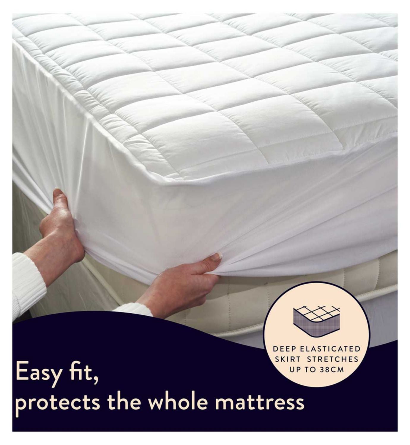 Dreamland Snowed In Warming Mattress Protector Superking - British product