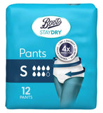 Boots Staydry incontinence pants small 192 pack - British product
