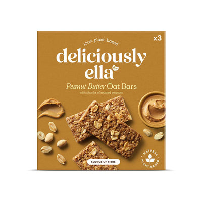Deliciously Ella Erdnussbutter gebackener Haferriegel 3 x 50g