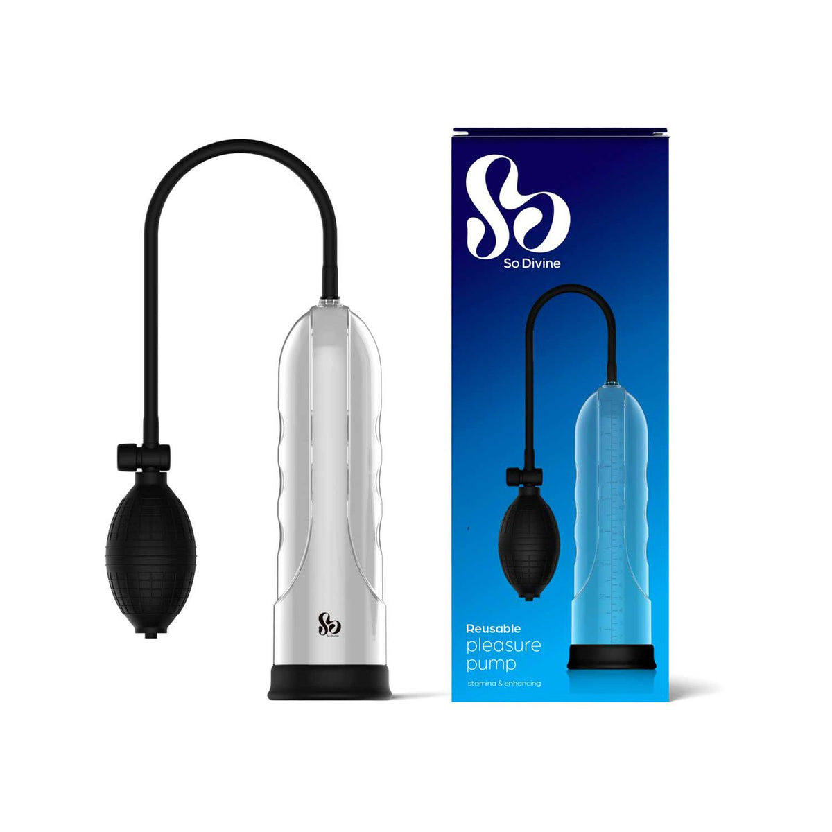 So Divine men's pleasure pump, UK version