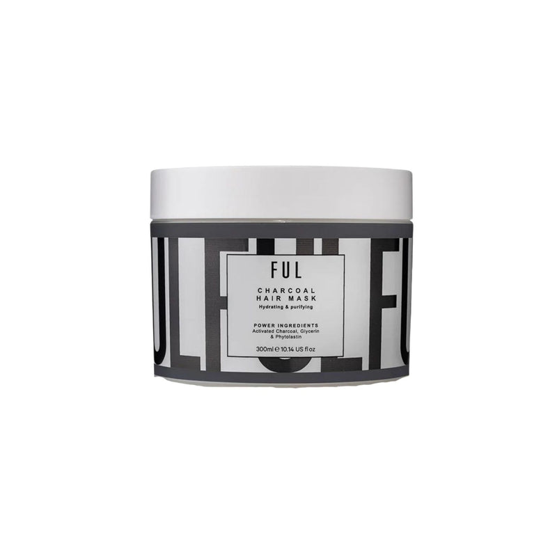 FUL Charcoal Hair Mask 300ml – Deep Cleansing & Detox Treatment for Oily Hair & Scalp | Purifies & Balances