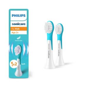 Philips Sonicare For Kids replacement toothbrush heads 2 pack, imported from the UK